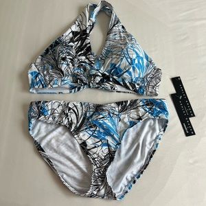 Ashley Graham Swimsuits for all size 8 halter bikini New with Tags